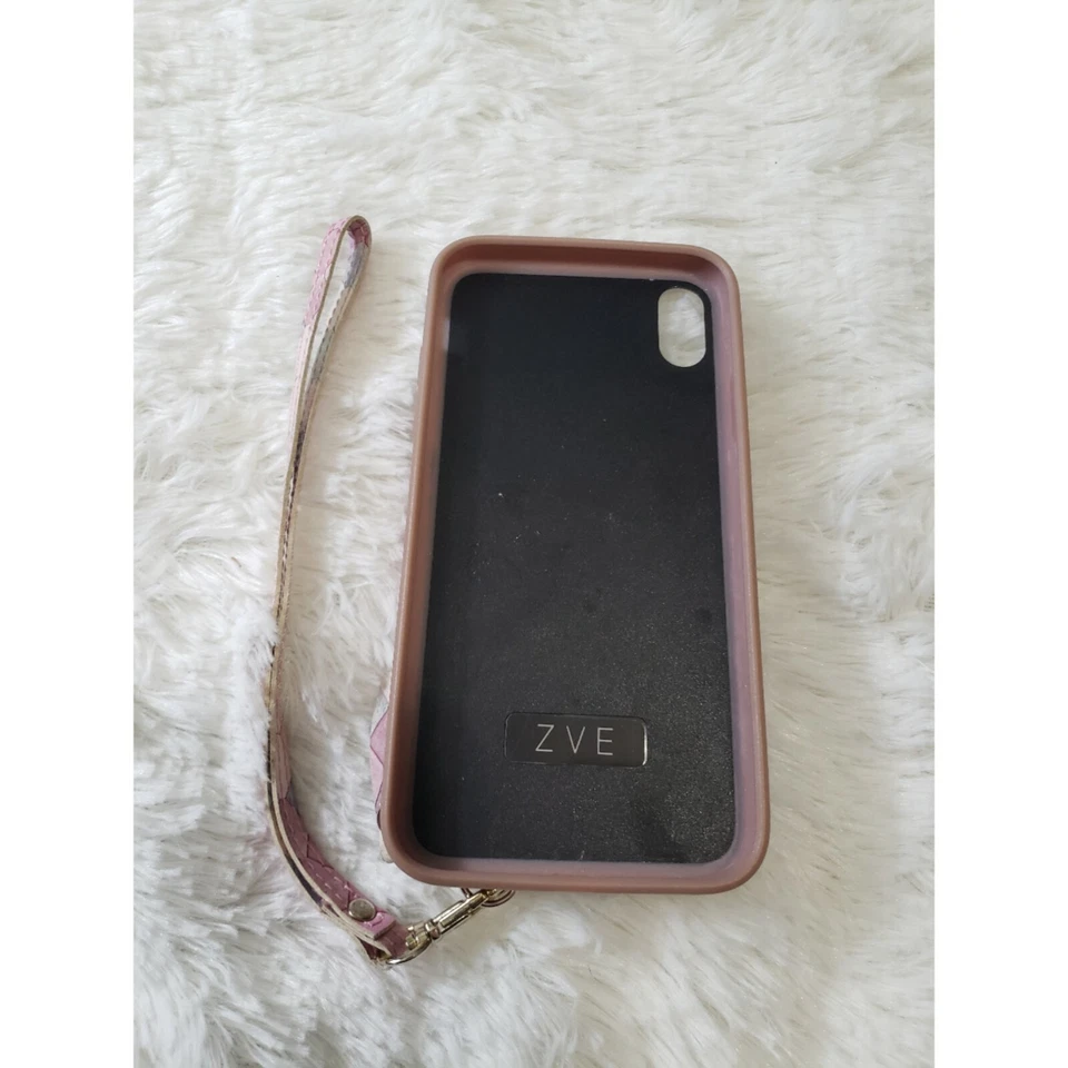 Funda Cartera Teléfono iPhone X Marca ZVE con Cremallera Tarjetero Crédito Muñequera Foto 4 de 4
