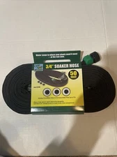 NEW One Stop Gardens 50 ft. 3/4” Flat Seeper Soaker Hose NIB