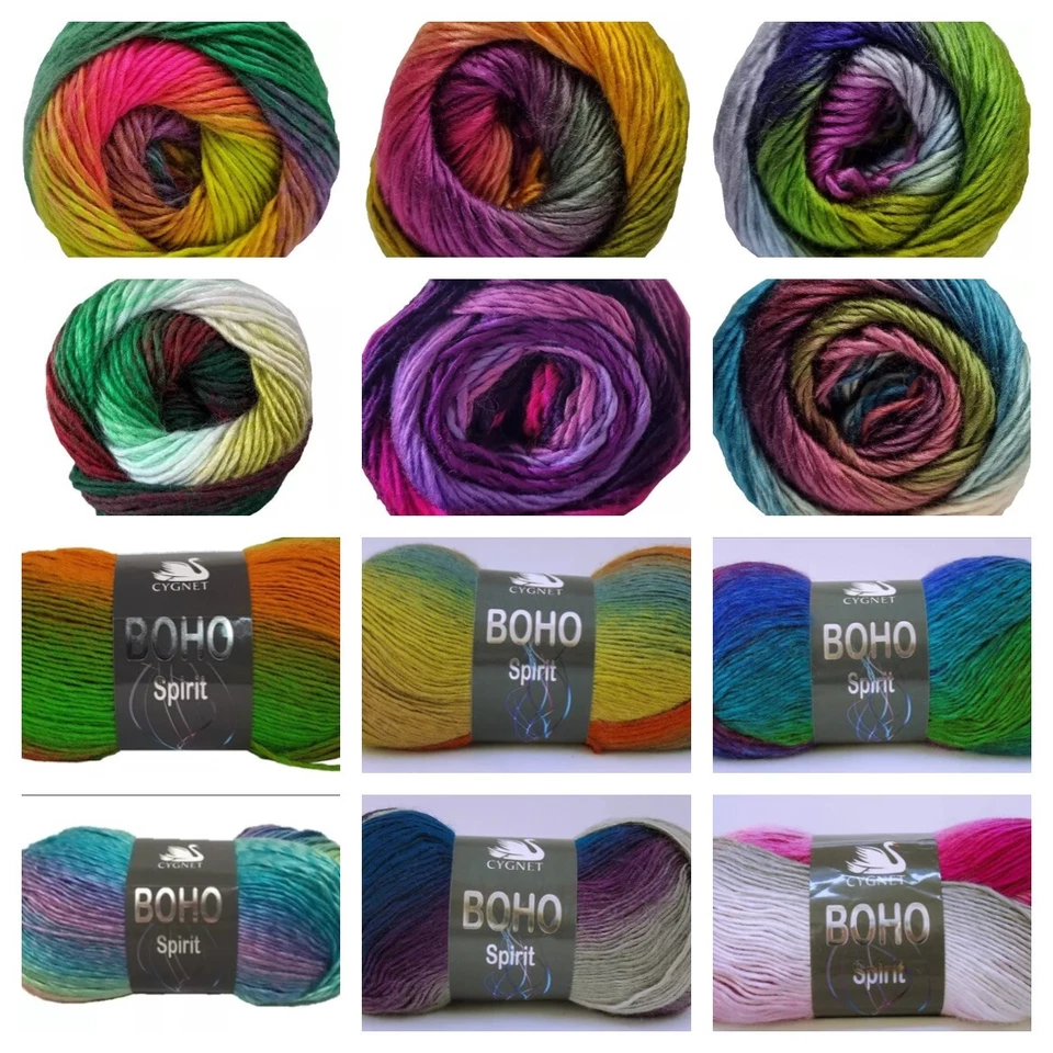 Cygnet Boho Spirit - 100g - 100% Acrylic - Aran
