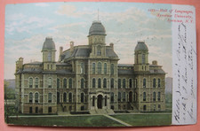 1907 era Hall of Languages, Syracuse University, Syracuse, N.Y. Postcard