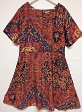 Spruce & Sage Tribal Pattern Skater Flare A line Style Plus Size 22. NWOT