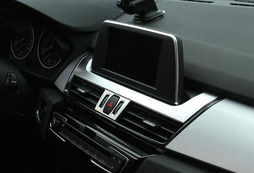 For BMW 2 Series Touring 2015-2019 Matte Silver Central Control Navigation Trim - Bild 6 von 8