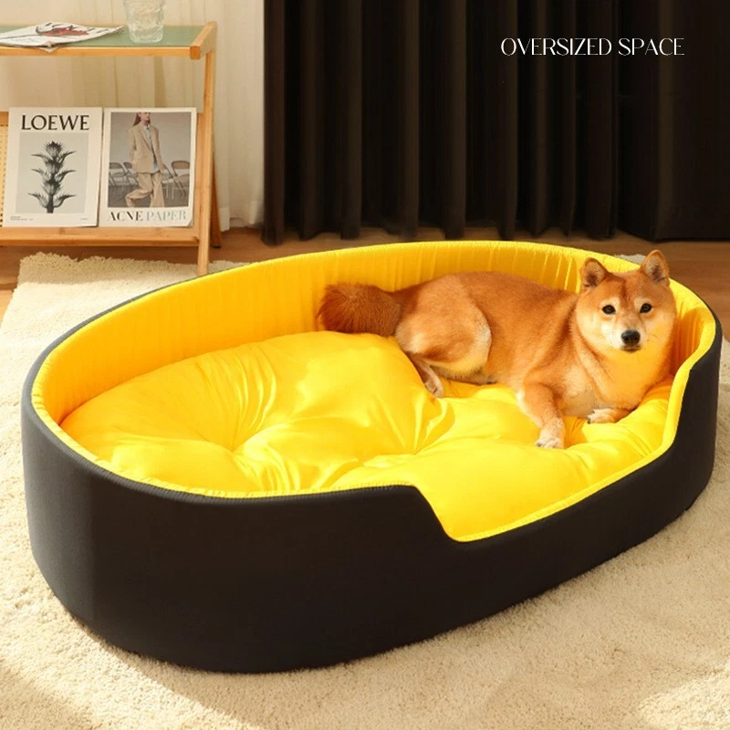 Waterproof Dogs Cats Sleeping Baskets Winter Warm Pet Bed House XL Mat Blanket
