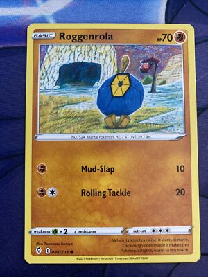 Pokemon TCG Evolving Skies Roggenrola 086/203