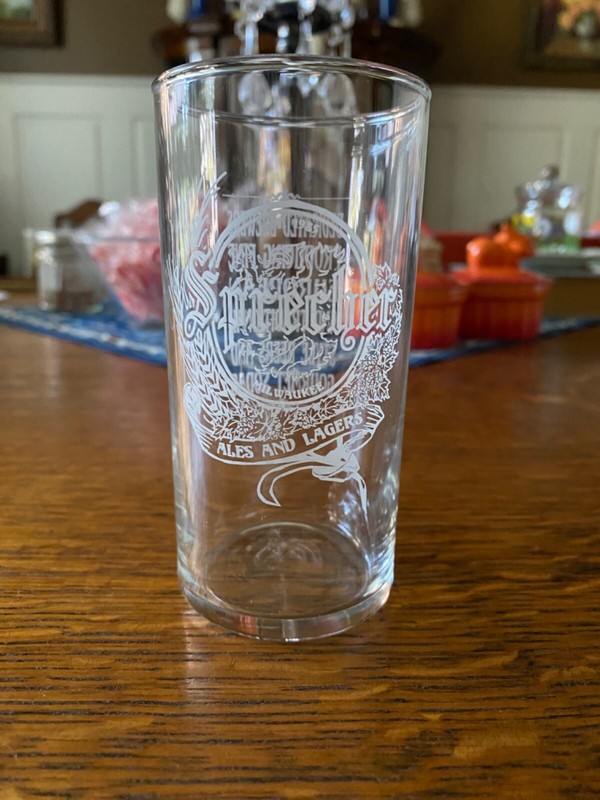 Sprecher Brewing Co Milwaukee 8 oz. Etched Beer Glass craft Ales Lagers Soda