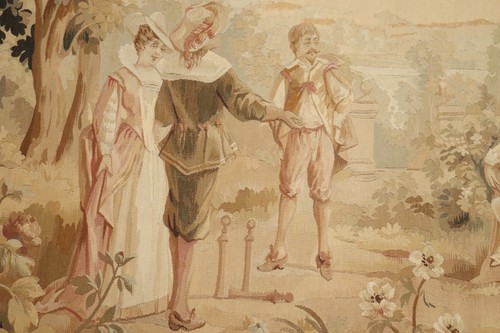 Antique French Tapestry 19th Century Size 8'3''X7'9'' - Picture 5 of 8