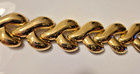 Carolee vintage gold tone bracelet 7 1/4 inch  7/8 inch wide — photo 9