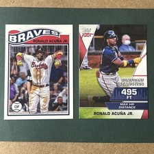 2021 Topps UK Edition 1978-79 Redux Ronald Acuna Jr #SR-3 + UKSS-3 Statistics