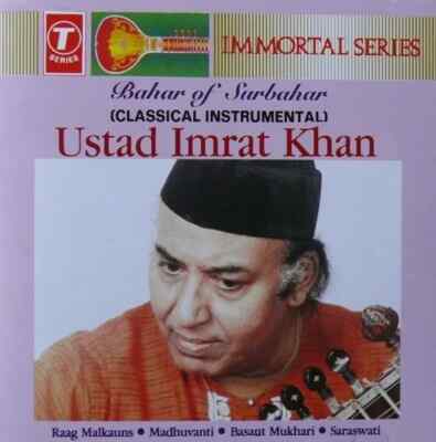 Imrat Khan Bahar of Surbahar T Series CD Malkauns Madhuwanti Basant Mukhari etc
