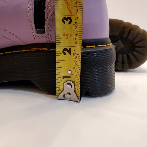 Dr Martens Jadon III Platform Soft Pisa Leather Lilac Chunky Quad Boots Sz 6 - 第 13/13 張圖片