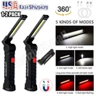 LED COB Work Light Magnetic Base Rechargeable Super Bright Flashlight Lamp Torch