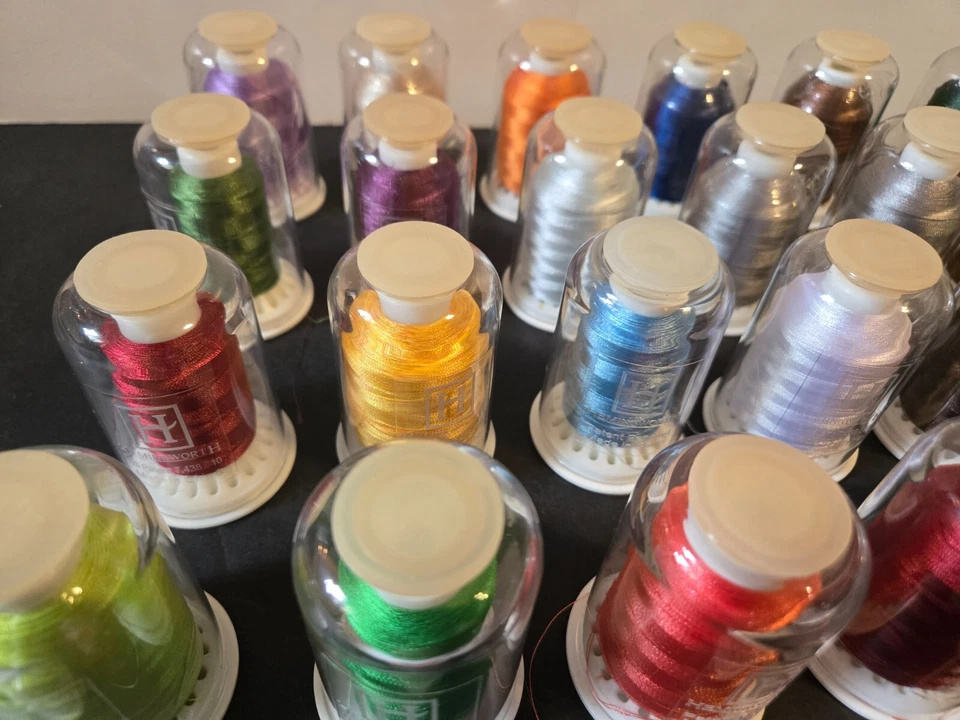 Hemingworth Machine Embroidery Thread Lot/ 28 Spools 1000m 40w - Image 4 of 4