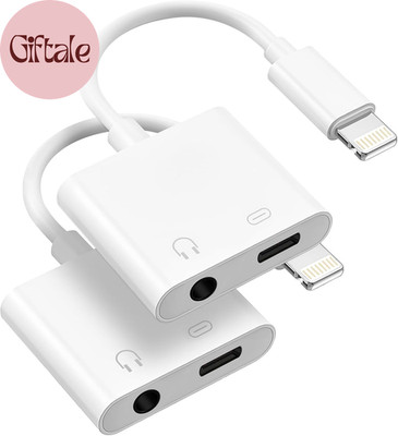 [Apple Mfi Certified] 2 Pack Lightning to 3.5Mm Headphone Jack Adapter, 2 in 1 H
