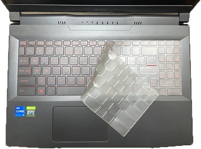 TPU Keyboard Skin Compatible with 15.6'' 17.3'' MSI Katana GF66 Clear for 