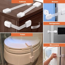 2-Jool Baby-Multi-Use Strap Lock Child Safety 4 Pack White 3M-8 total-READ NEW 