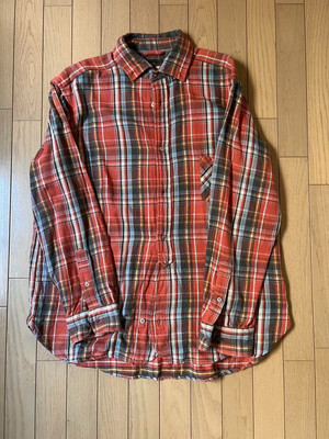 Nigel Cabourn British Officers Flannel Shirt Size 50 From Japan