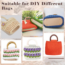 4 8 PCS Bag Bases for Crochet with D Shape Purse Handles for Bag Making 2 PCS