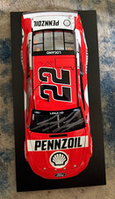 2021 Shell Penzoil Darlington Throwback Joey Logano Autographed Ford Diecast COA