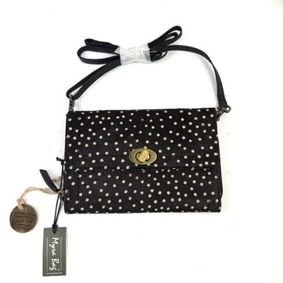 Myra Bag Crowley Wallet Crossbody Bag Animal Hair Spotted Handbag RFID Brand New