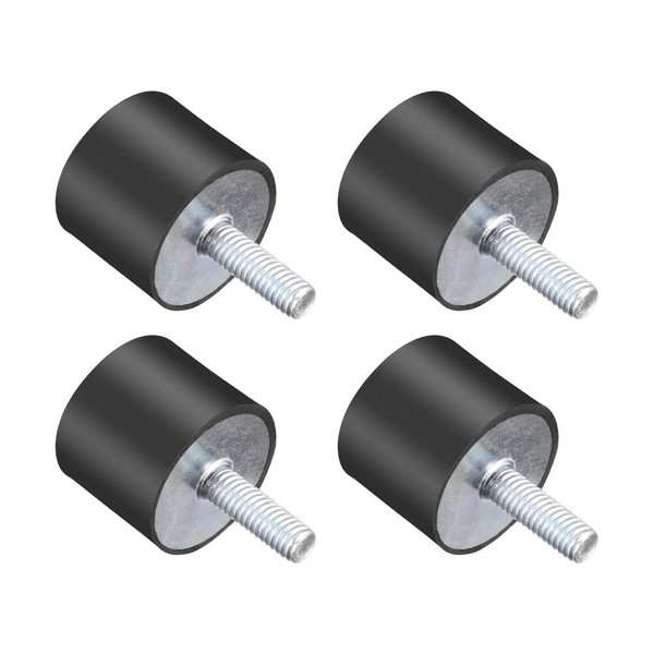 4 StüCke M6 Gewinde Halterungen Vibration Isolatoren Zylindrischen StoßDäMpfer-image
