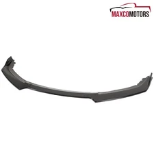 Bumper Spoiler Lip Fits 2016-2018 Honda Civic Sedan 4Dr Glossy Blk Front