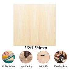 Basswood Sheet,Unfinished Wood Board for Crafts Plywood Sheet for Engraving