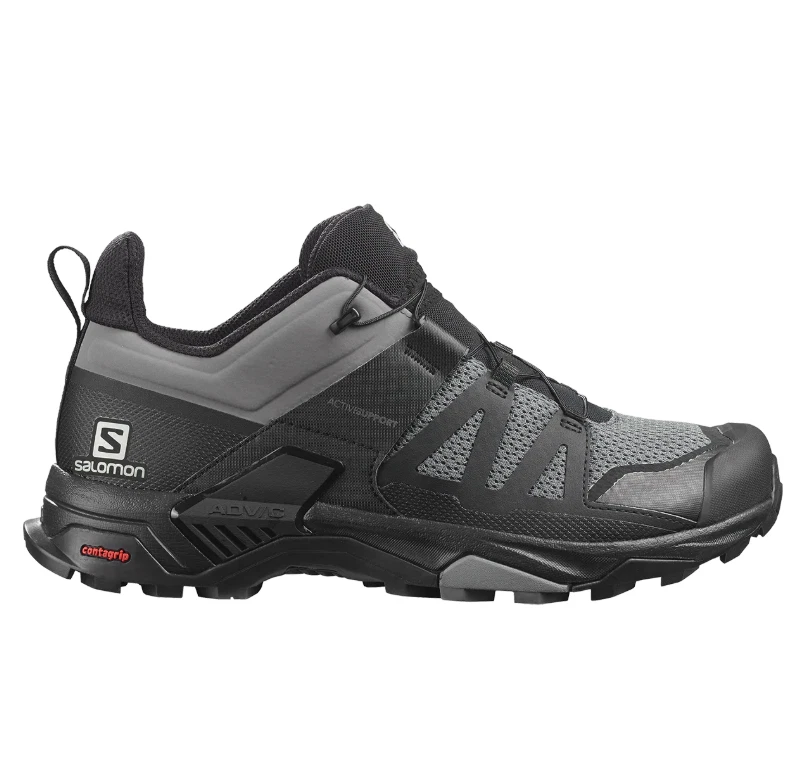 Scarpa Salomon® Uomo 8 M X Ultra 4 Trail Running Escursionismo in Tonalità Silenziosa Nero