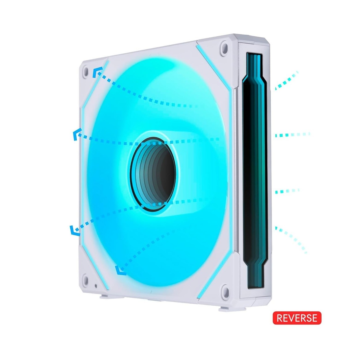 Lian Li UNI Fan SL-INF Infinity 140mm RGB Reverse Blade - White