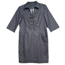 Lafayette 148 Shirt Dress Womens Sz 8 Black D...