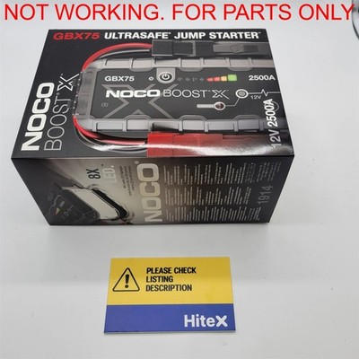 NOCO Boost X GBX75: 2500A UltraSafe Jump Starter   12V [GBX75] -NOT WORKING-