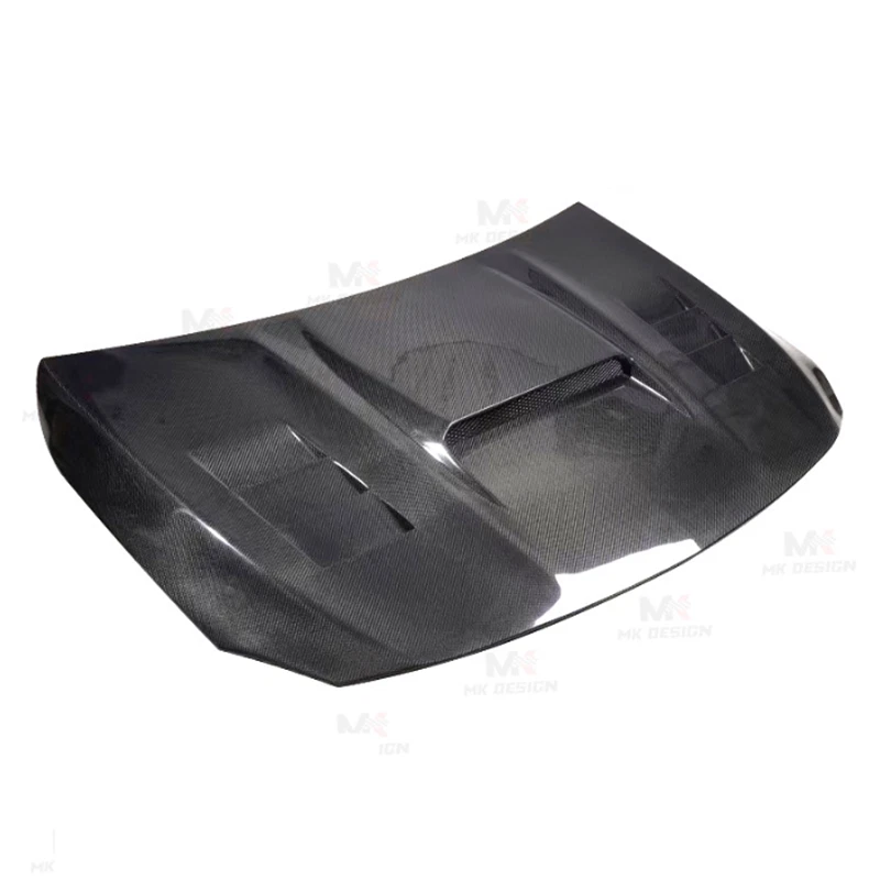 Carbon Fiber Front Bonnet Hood Cover Trims For Mercedes-Benz X156 GLA200 GLA250 - Image 4 of 4