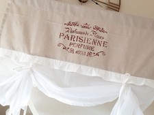 Raff- Scheibengardine LANDHAUS GARDINE Vintage Shabby Raffrollo FRANCE 120x120