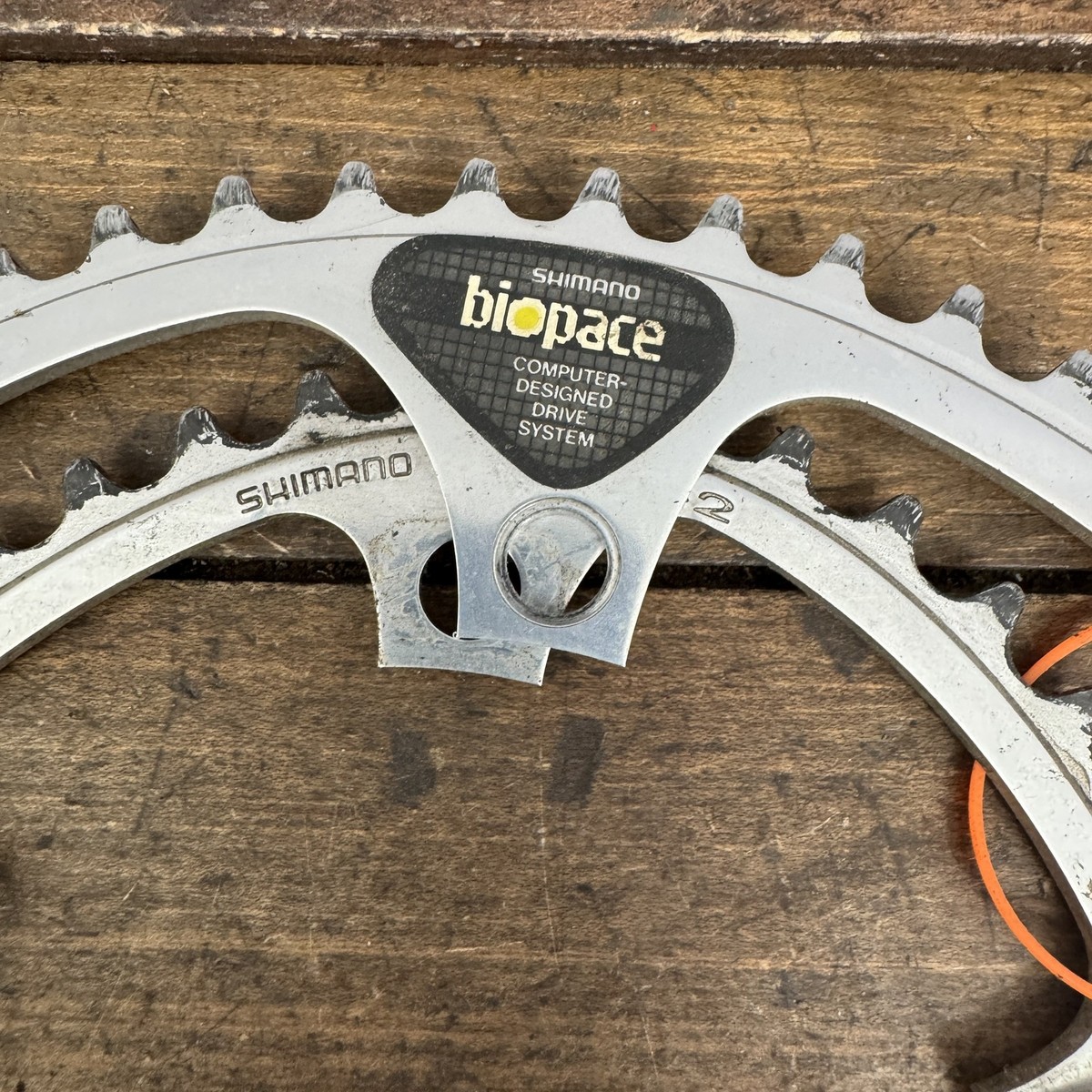 Plateaux Shimano Biopace Vintage – Route – 52/42 Dents – 130 BCD – Alu – Occasion