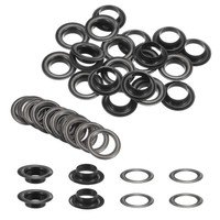 20Er Set ÖSen Mit Unterlegscheiben 14Mm Kupfer Metall ÖSen Kit FüR Diy, Gunmetal