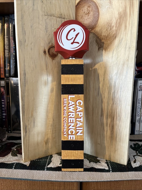 CAPTAIN LAWRENCE CL LARGE 12" OFFICIAL BEER TAP HANDLE