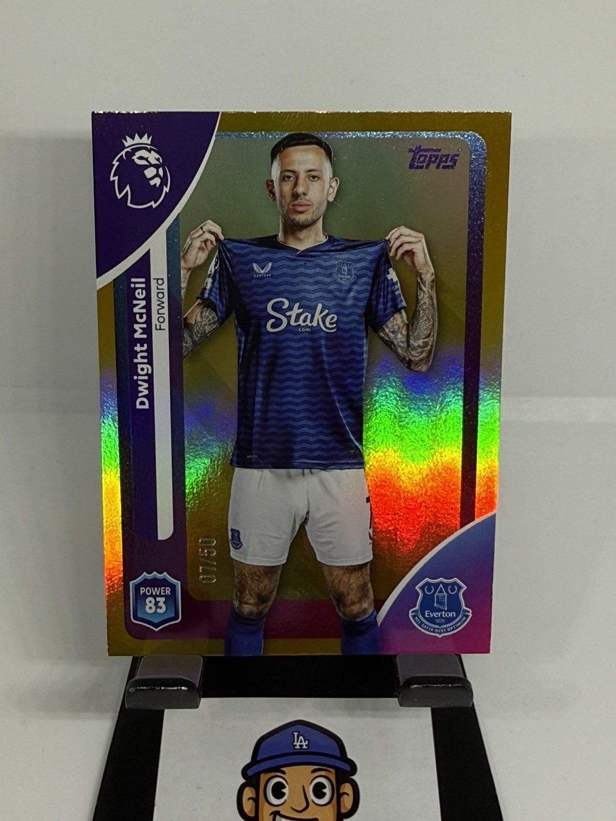 Topps Premier League 2025 Dwight McNeil Everton gold Parallel /50