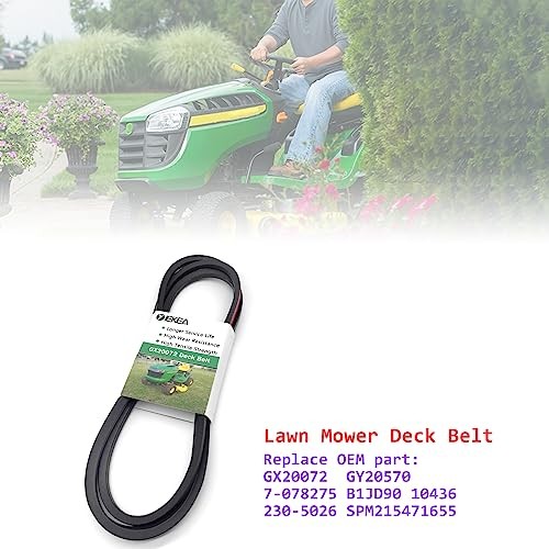 Cinghia Deck Aramidica Caltric 42C Per John Deere 107, D100, D105, D110, D120, D125, D130