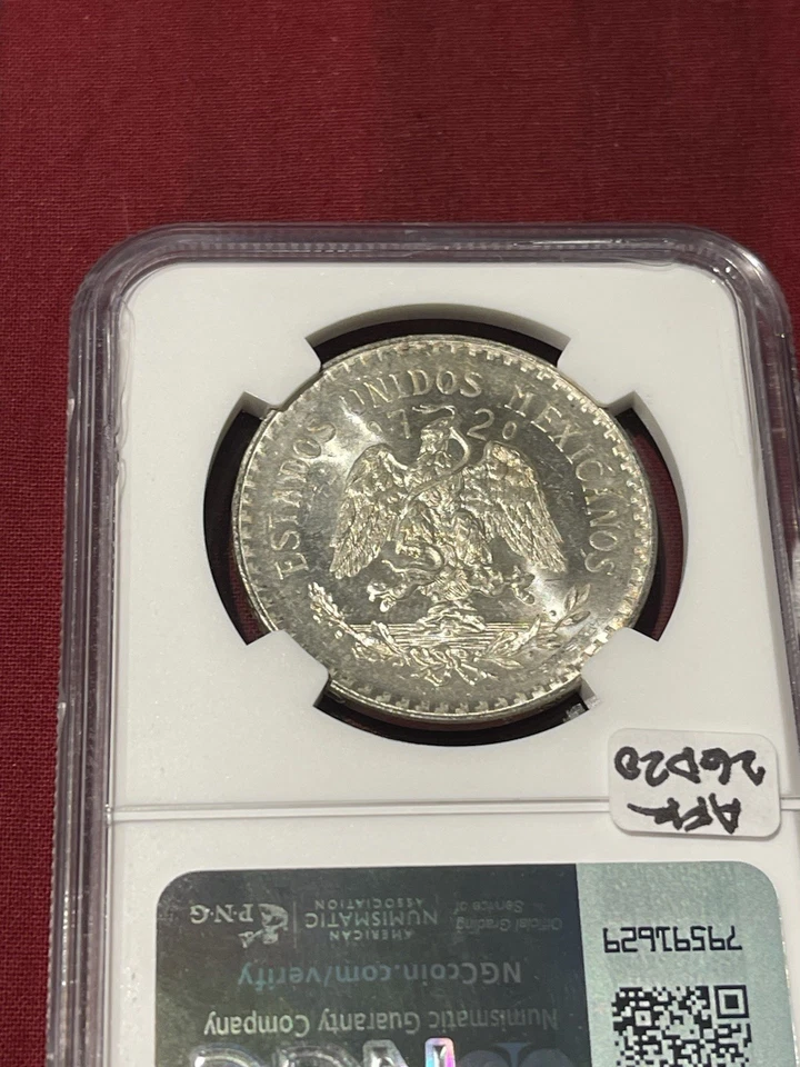1938 MEXICO SILVER 1 PESO NGC MS 65 💎 Lustrous Gorgeous COIN - Image 2 of 3