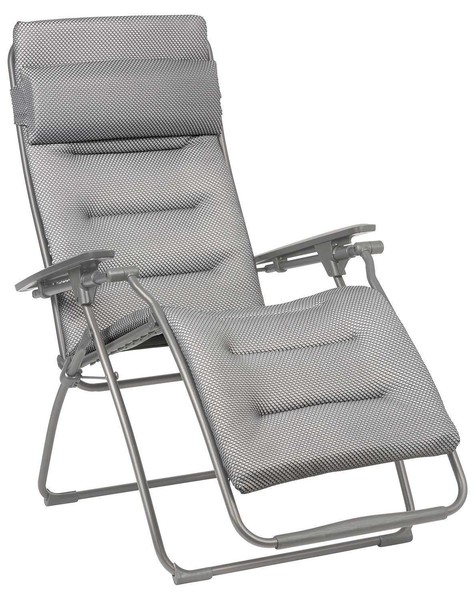 Lafuma Be Comfort Futura Xl Garten Liegestuhl Klappbar Batyline Stahl Silbergrau-image