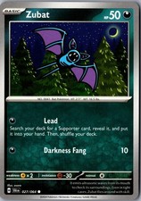Zubat 027/064 Favola Avvolta Comune Carta Pokemon Giocata Leggermente TCG Singola
