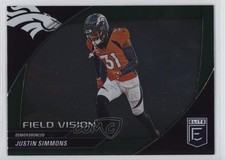 2024 Panini Donruss Elite Field Vision Green Justin Simmons #10 fm0