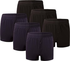 Men's Loose Fit Cotton Classic Comfort Boxer Shorts (6-Pack)