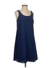 Simply Vera Vera Wang Women Blue Casual Dress XS