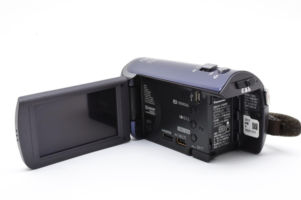 Panasonic HC-V300M Navy 32GB HD Digital Video Camcorder 50x Zoom