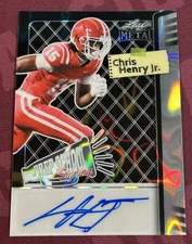 ‼️2025 Leaf Metal Chris Henry Jr RC Auto #2/3 OHIO STATE TOP RECRUIT/WR