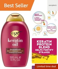 Organix Anti-Breakage Keratin Oil Shampoo, 385ml
