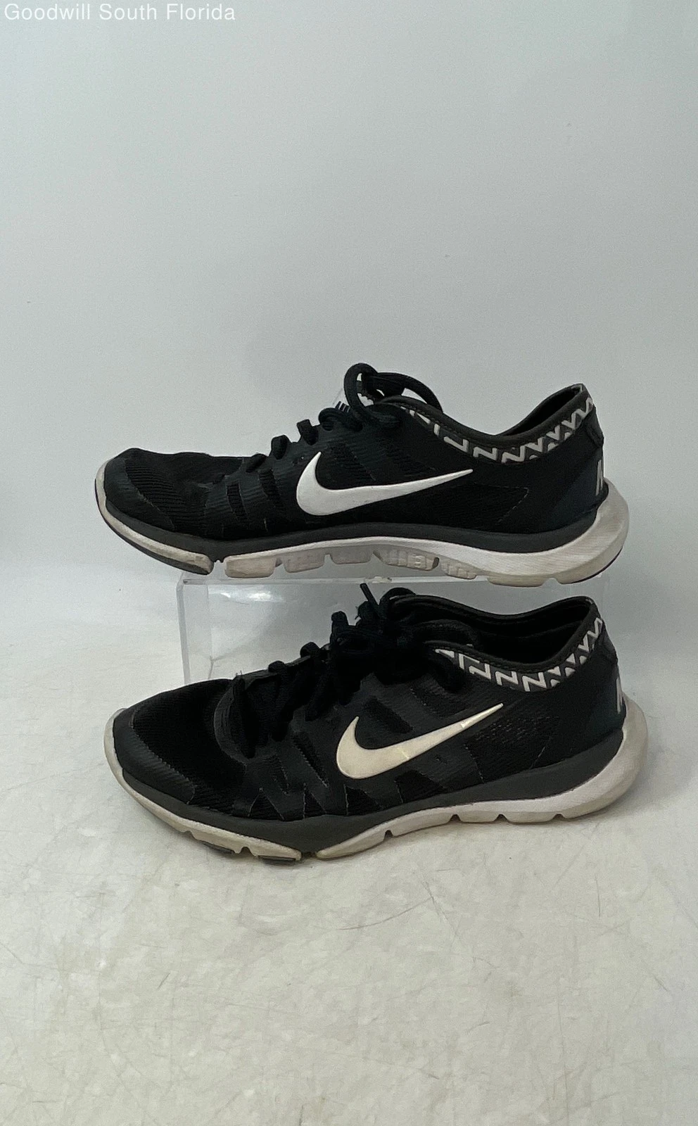 Chaussures de course à lacets noires Nike Flex Supreme TR3 683138 001 pour femme pointure 8