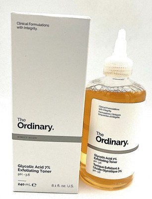 NIB The Ordinary Glycolic Acid 7% Exfoliating Toner - 240ml