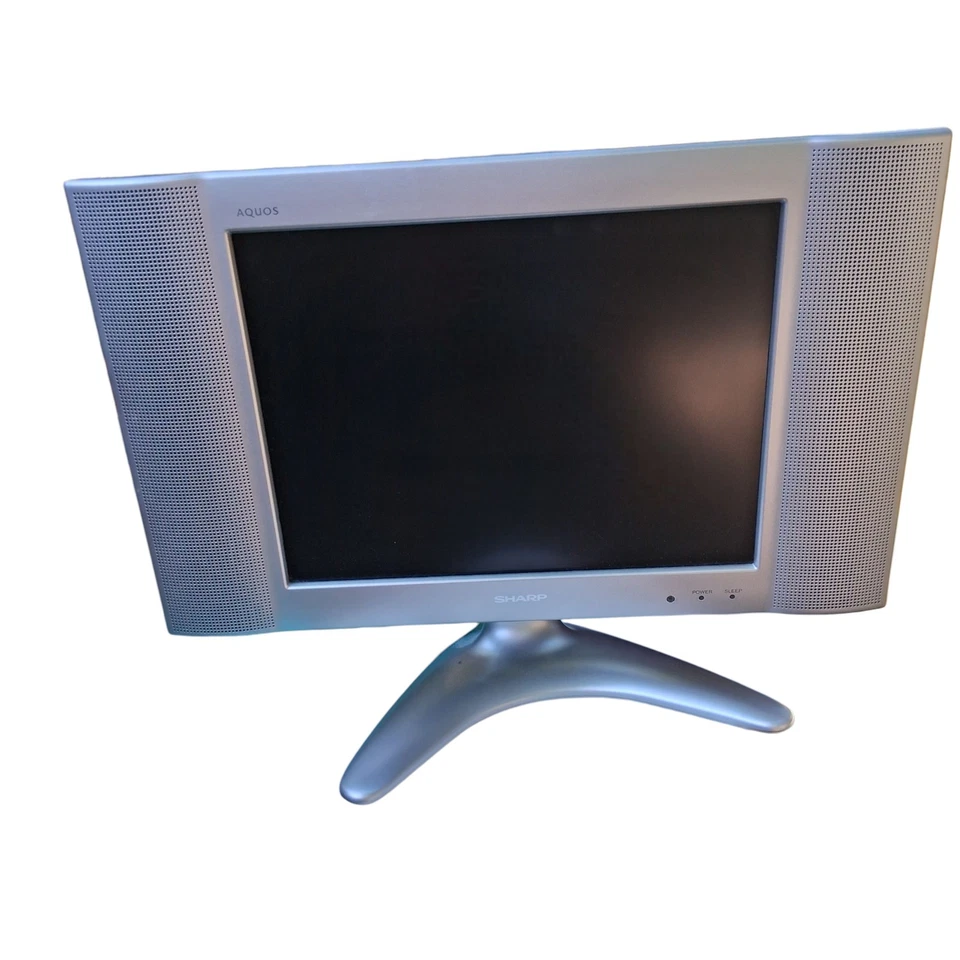 Sharp Aquos LC-15B2UA  15" LCD Color Gaming TV w Remote Control + Travel Stand - Image 2 of 4