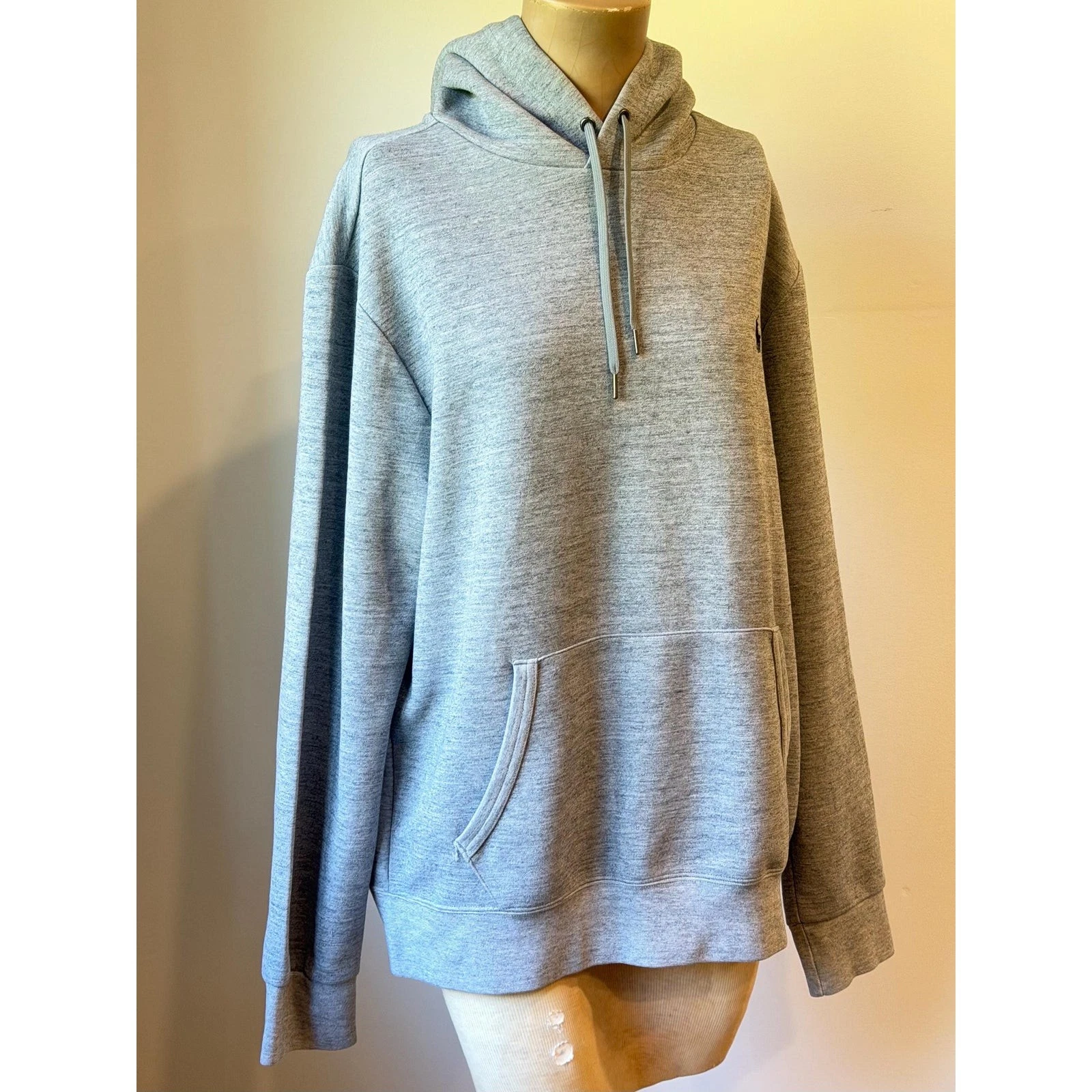Polo Ralph Lauren Gray| Heather Hoodie | Vintage Style Pullover Sweatshirt| Men image 5